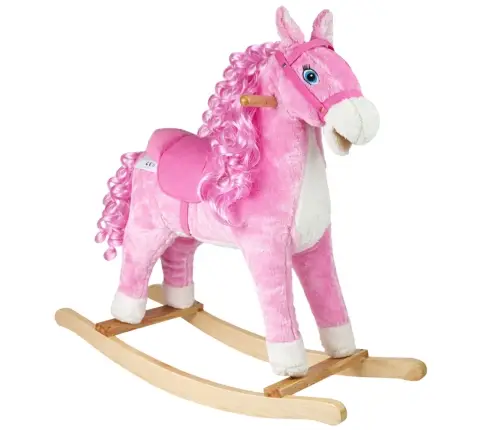 Rocking Horse 74cm Pink