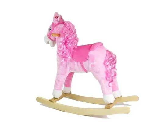 Rocking Horse 74cm Pink