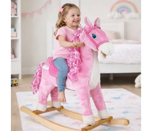Rocking Horse 74cm Pink