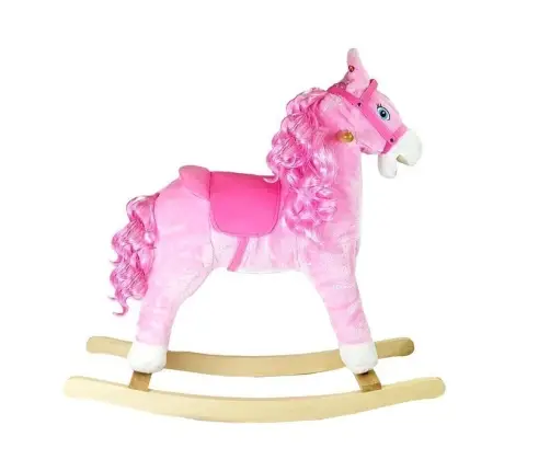 Rocking Horse 74cm Pink