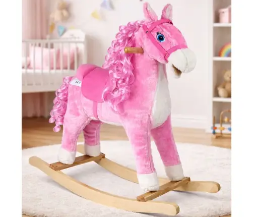 Rocking Horse 74cm Pink