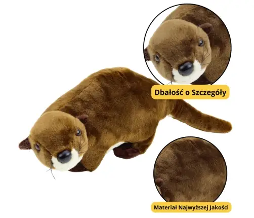 Plush Toy Otter Cuddly Toy Brown 37cm