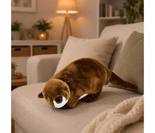 Plush Toy Otter Cuddly Toy Brown 37cm