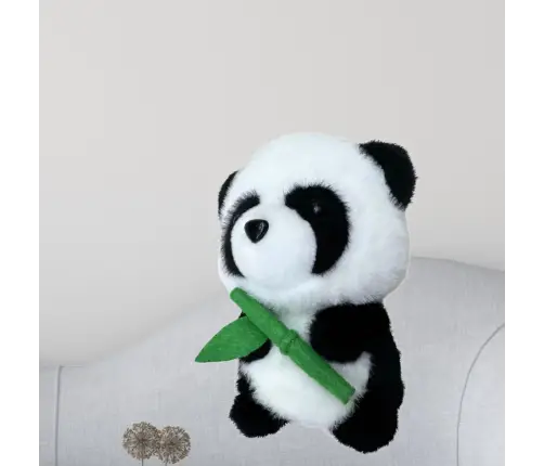 Plush Mascot Cuddly Toy Panda With Bamboo 18cm