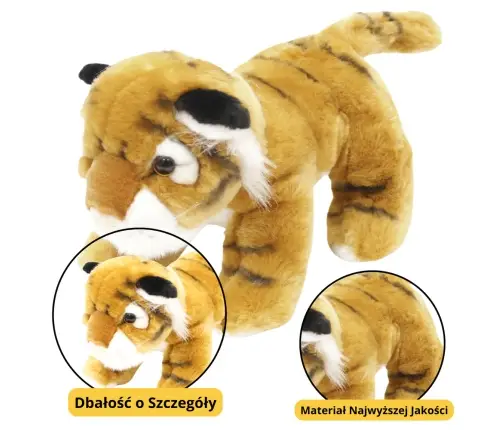 Plush Mascot Cuddly Toy Tiger Cat Brown 25cm