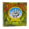 Collectible Model Decorative Sailing Ship Black and White 21x21cm