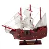 Collectible Decorative Model Sailing Ship Red 24x23cm