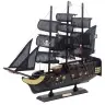 Collectible Model Decorative Sailing Ship Black Pearl 40x35cm