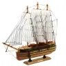 Collectible Model Decorative Three-masted Sailing Ship White 39x36cm Collectible Model Decorative Three-masted Sailing Ship White 39x36cm