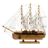 Collectible Model Decorative Three-masted Sailing Ship White 39x36cm Collectible Model Decorative Three-masted Sailing Ship White 39x36cm