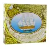 Collectible Model Decorative Three-masted Sailing Ship White 39x36cm Collectible Model Decorative Three-masted Sailing Ship White 39x36cm