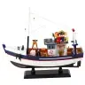Collectible Decorative Model Fishing Boat Ship Equipped 37x34cm Collectible Decorative Model Fishing Boat Ship Equipped 37x34cm