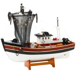 Collectible Decorative Ship Fishing Boat Fishing Net Model 38x31cm Collectible Decorative Ship Fishing Boat Fishing Net Model 38x31cm