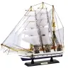 Collectible Decorative Model Sailing Ship Frigate White 49x43cm Collectible Decorative Model Sailing Ship Frigate White 49x43cm