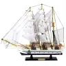 Collectible Decorative Model Sailing Ship Frigate White 49x43cm Collectible Decorative Model Sailing Ship Frigate White 49x43cm
