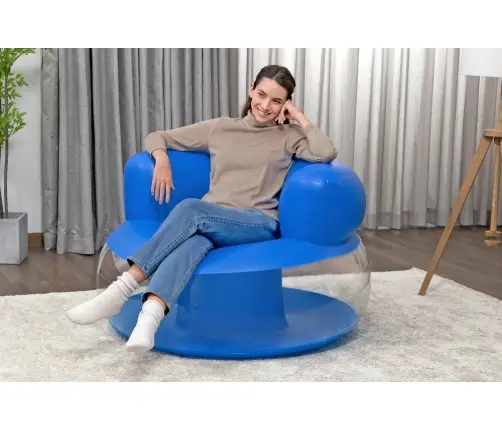 Inflatable Blue Chair112 x 112 x 70 cm Bestway 75138