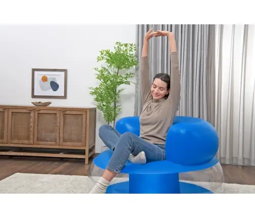 Inflatable Blue Chair112 x 112 x 70 cm Bestway 75138