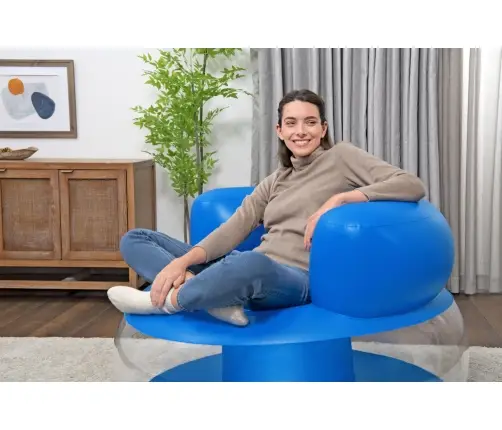 Inflatable Blue Chair112 x 112 x 70 cm Bestway 75138
