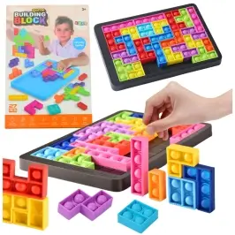 Tetris Pop-It Game Puzzle 3in1 Sensory Colored 27pcs
