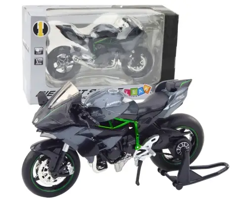 Sports Motorcycle Metal Lights Sounds Gray 1:12