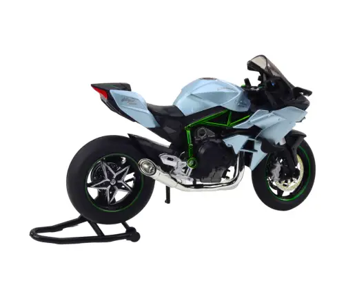Sports Motorcycle Metal Lights Sounds Silver 1:12