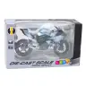 Sports Motorcycle Metal Lights Sounds Silver 1:12