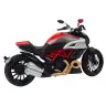 Sports Motorcycle Metal Lights Sounds Gold Red Elements 1:12