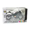 Sports Motorcycle Metal Lights Sounds Silver Elements Black V4 1:12