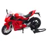 Sports Motorcycle Metal Lights Sounds Red 1:12