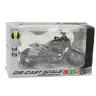Chopper Motorcycle Metal Lights Sounds Black Gray Elements 1:12