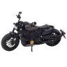 Motorcycle Chopper Metal Lights Sounds Black Gold Elements 1:12