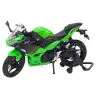 Sports Motorcycle Metal Lights Sounds Green 1:12