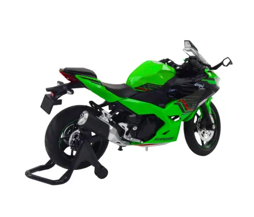 Sports Motorcycle Metal Lights Sounds Green 1:12