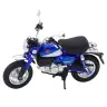 Motorcycle Retro Classic Metal Lights Blue 1:12