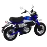 Motorcycle Retro Classic Metal Lights Blue 1:12