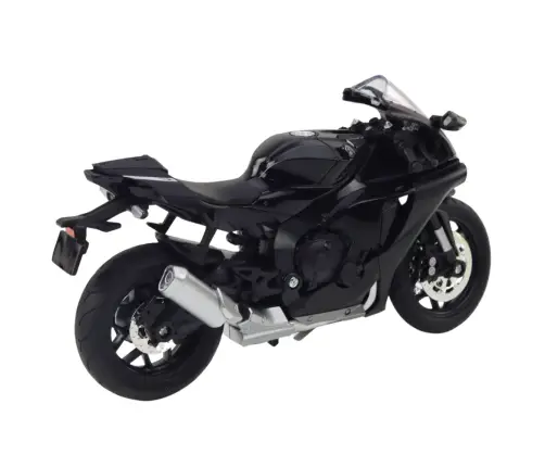 Sports Motorcycle Metal Lights Sounds Silver Elements Black 1:12 Sports Motorcycle Metal Lights Sounds Silver Elements Black 1:12