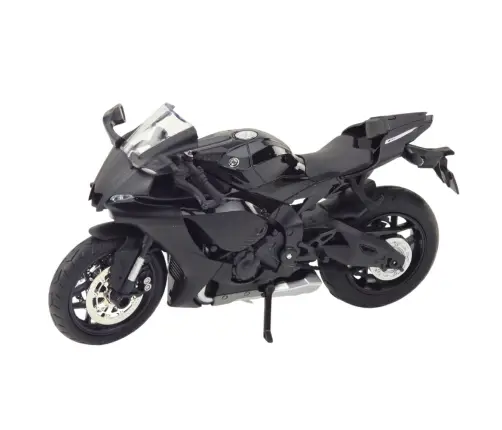 Sports Motorcycle Metal Lights Sounds Silver Elements Black 1:12 Sports Motorcycle Metal Lights Sounds Silver Elements Black 1:12