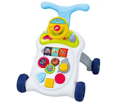 Interactive Walker Pusher Steering Wheel Lights Sounds
