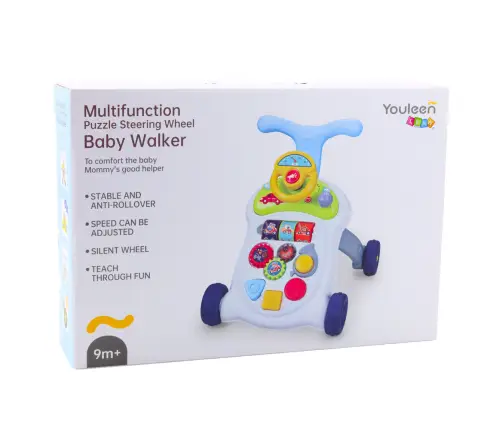 Interactive Walker Pusher Steering Wheel Lights Sounds
