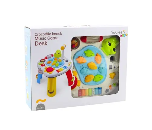 Interactive Educational Table Piano Drum Crocodile