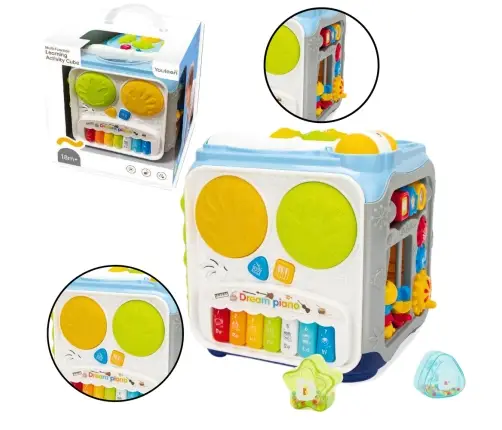 Multifunctional Educational Cube For Toddlers Lights Sounds Multifunctional Educational Cube For Toddlers Lights Sounds