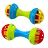 Rattle Teether For Babies Dumbbell Colorful