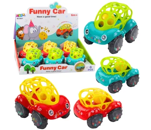 Baby Rattle Car Red Green Baby Rattle Car Red Green