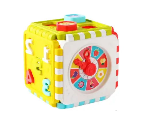 Educational Cube Sorter Numbers Patterns Clock Colored