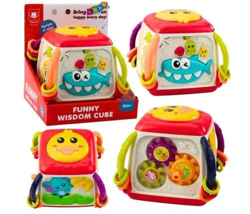 Interactive Educational Cube for Toddlers Colorful Duck