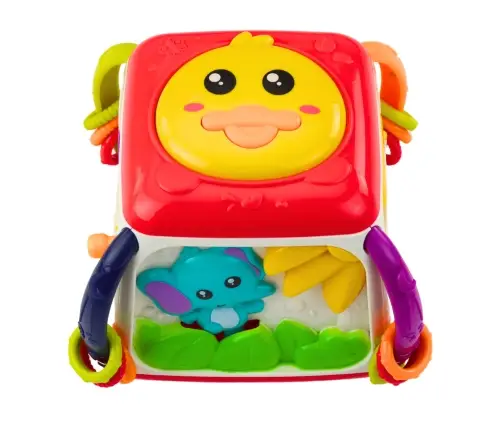 Interactive Educational Cube for Toddlers Colorful Duck