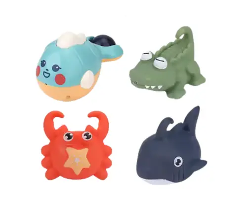 Crab Bath Toy Set Sea Animals 12 pcs