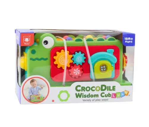 Educational Sensory Cube Cymbals Maze Crocodile