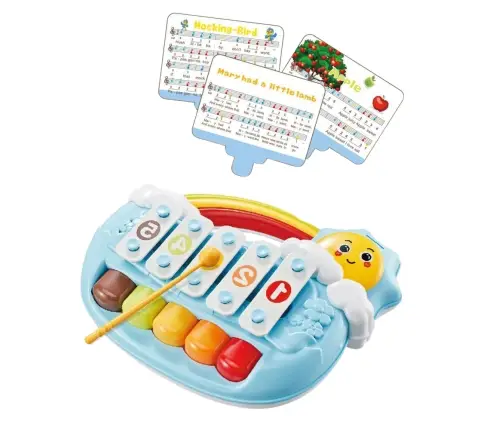 Five-Tone Educational Piano for Toddlers Blue Sun Five-Tone Educational Piano for Toddlers Blue Sun