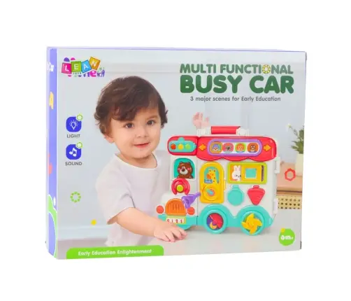Interactive Educational Car Lights Sounds Colorful Board